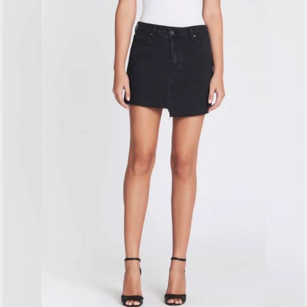 PAIGE Afia Denim Skirt, Vintage Noir, size 26